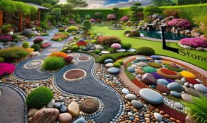 Garden stone rock ideas decoration beautiful rocks stones decorating circle yard standing gardens diy decorate small witch do play de