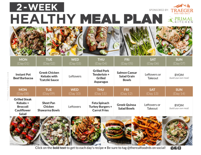 Healthy plan meal week diet eating recipes jeanetteshealthyliving